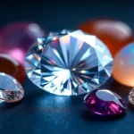 April Birthstones​: Diamond, Sapphire, Opal, White Topaz, and Carnelian