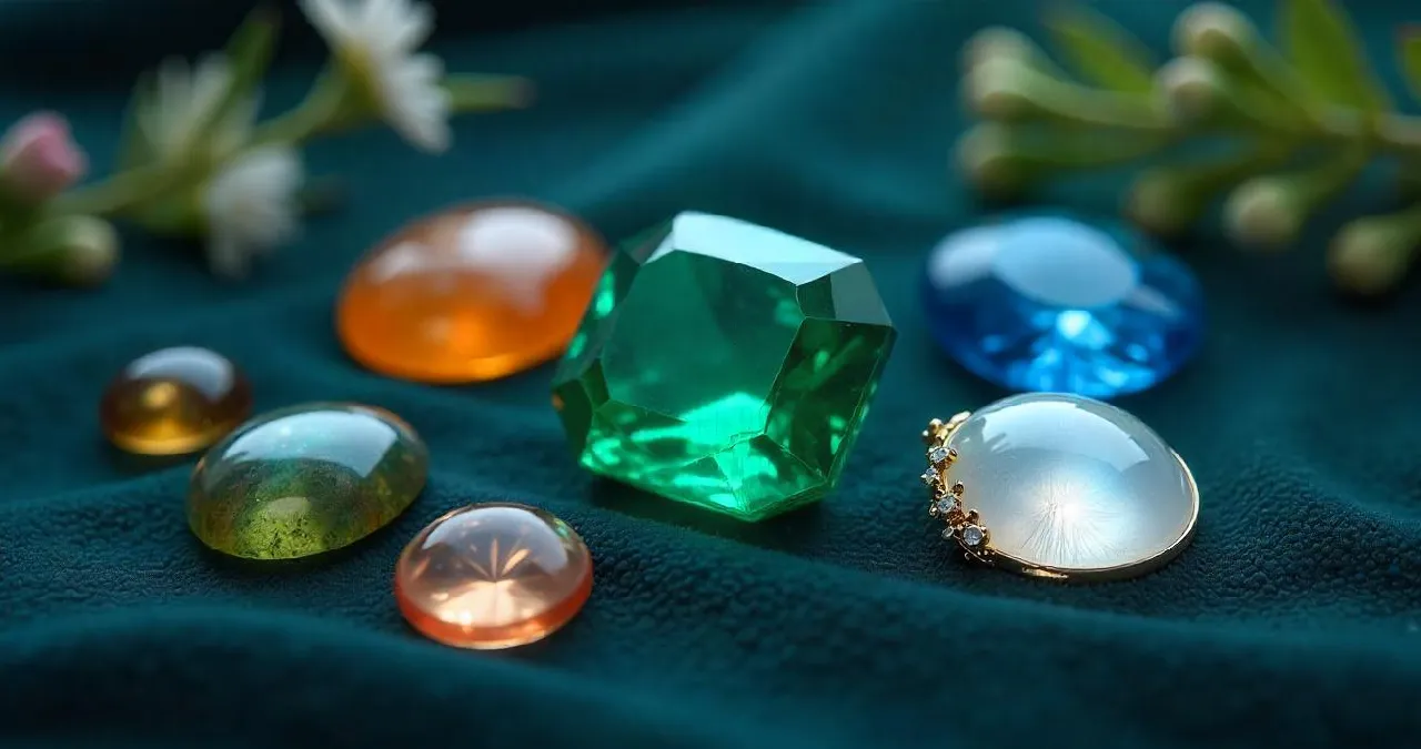 May Birthstones: Emerald, Agate, Sapphire and Moonstone